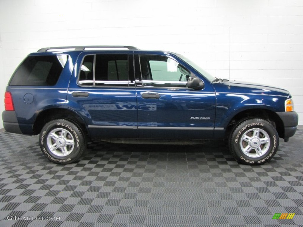 2004 Explorer XLS 4x4 - Dark Blue Pearl Metallic / Graphite photo #8