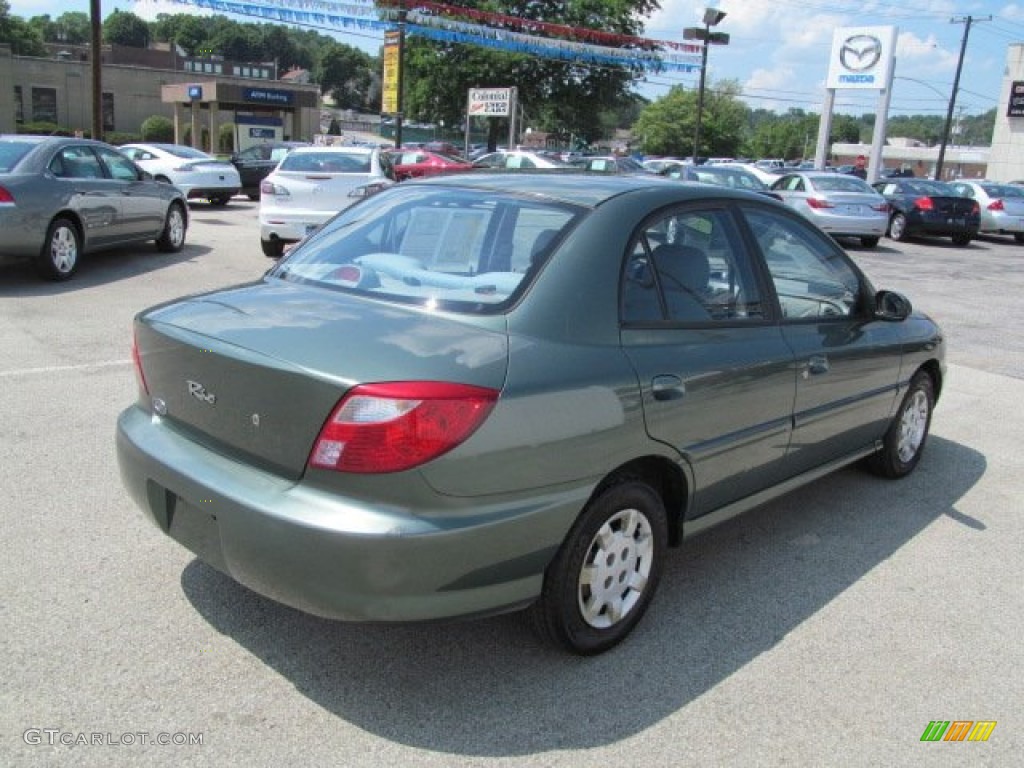 2001 Rio Sedan - Emerald Green / Gray photo #5