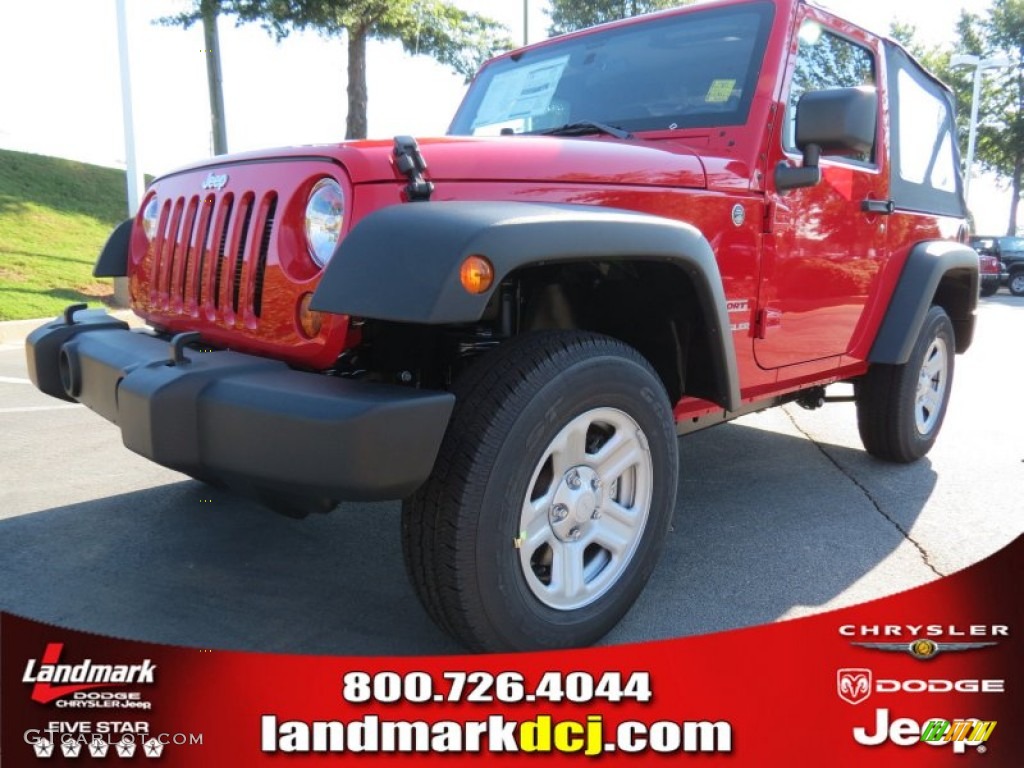 Flame Red Jeep Wrangler