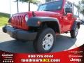 2012 Flame Red Jeep Wrangler Sport 4x4  photo #1