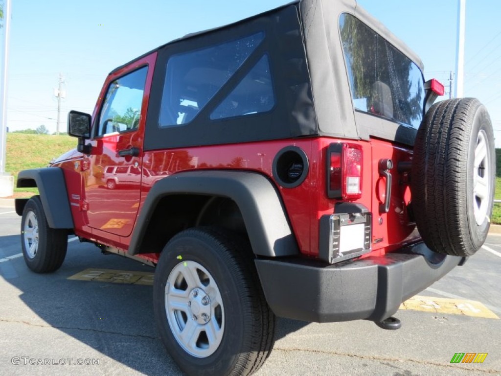 2012 Wrangler Sport 4x4 - Flame Red / Black photo #2