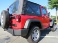 2012 Flame Red Jeep Wrangler Sport 4x4  photo #3