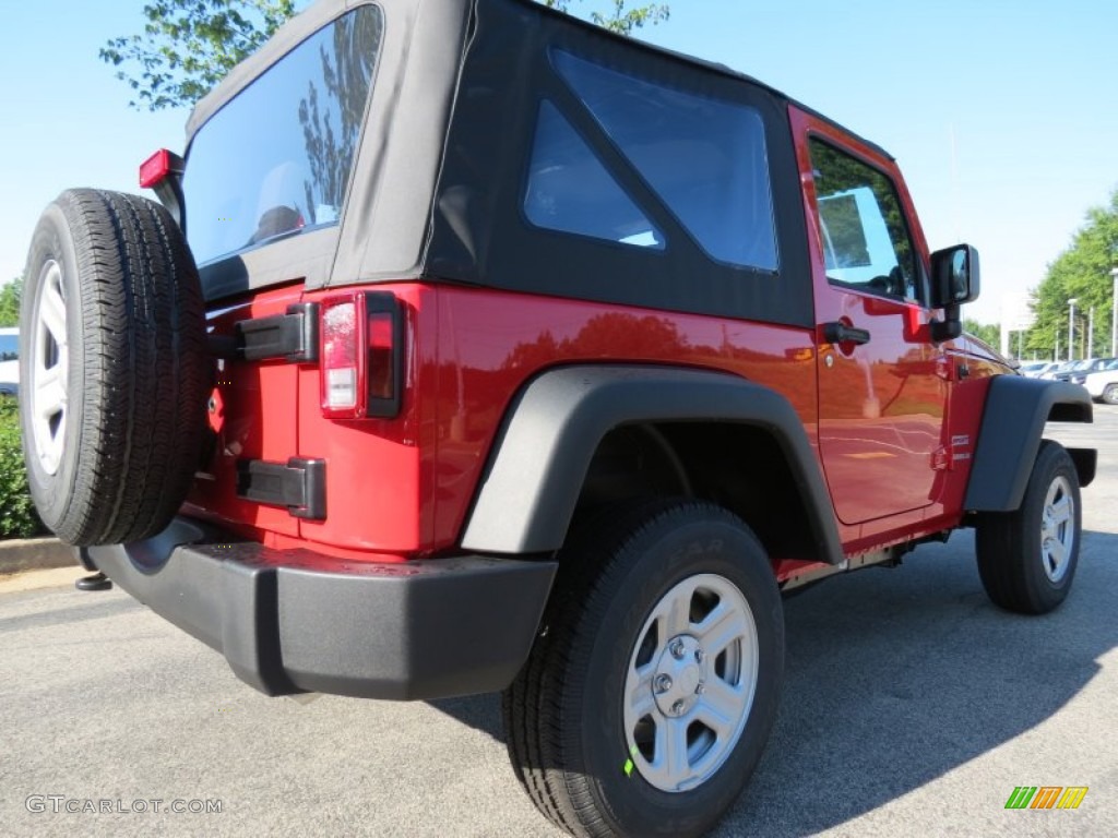 2012 Wrangler Sport 4x4 - Flame Red / Black photo #3