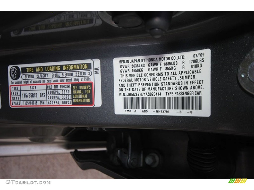 2010 Insight Color Code NH737M for Polished Metal Metallic Photo #68673412