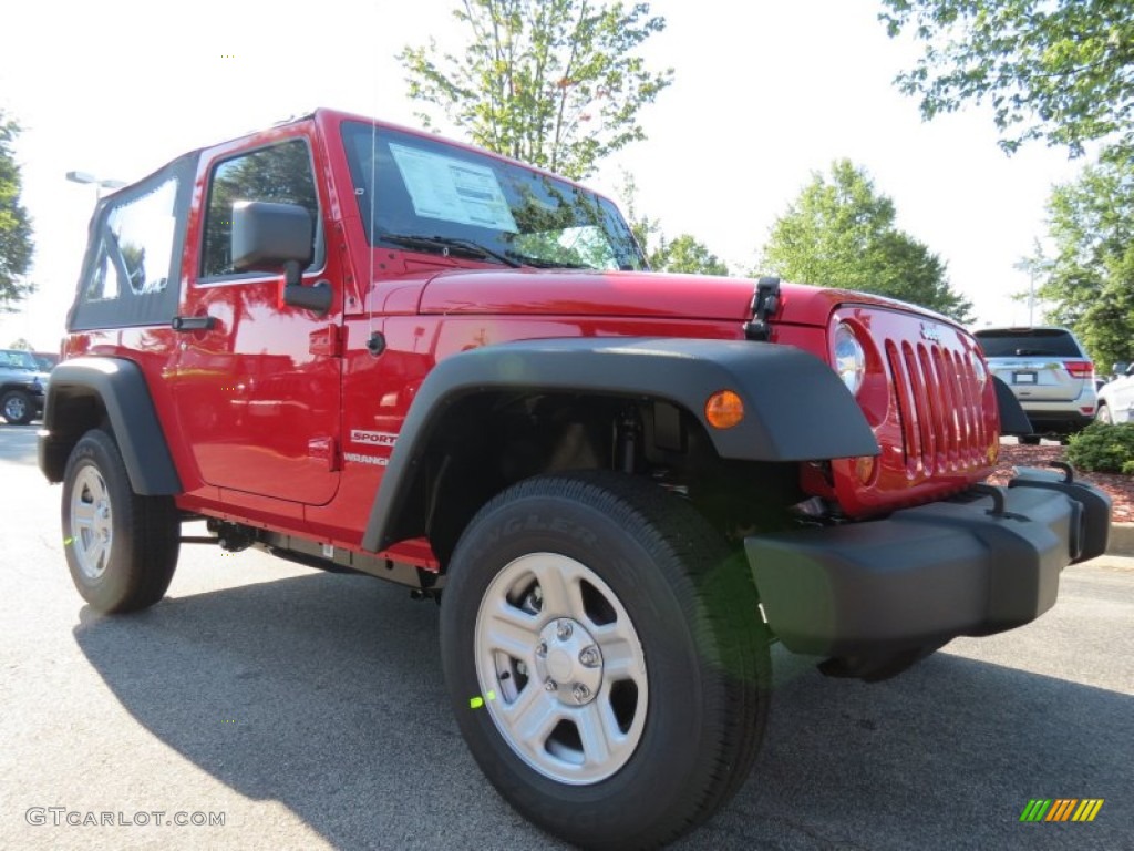 2012 Wrangler Sport 4x4 - Flame Red / Black photo #4