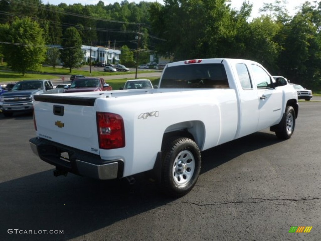 2013 Silverado 1500 Work Truck Extended Cab 4x4 - Summit White / Dark Titanium photo #7