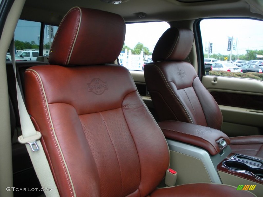 Chaparral Leather/Camel Interior 2009 Ford F150 King Ranch SuperCrew 4x4 Photo #68676667