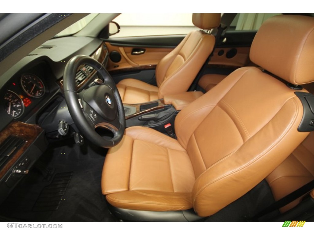 2009 3 Series 328i Coupe - Black Sapphire Metallic / Saddle Brown Dakota Leather photo #3