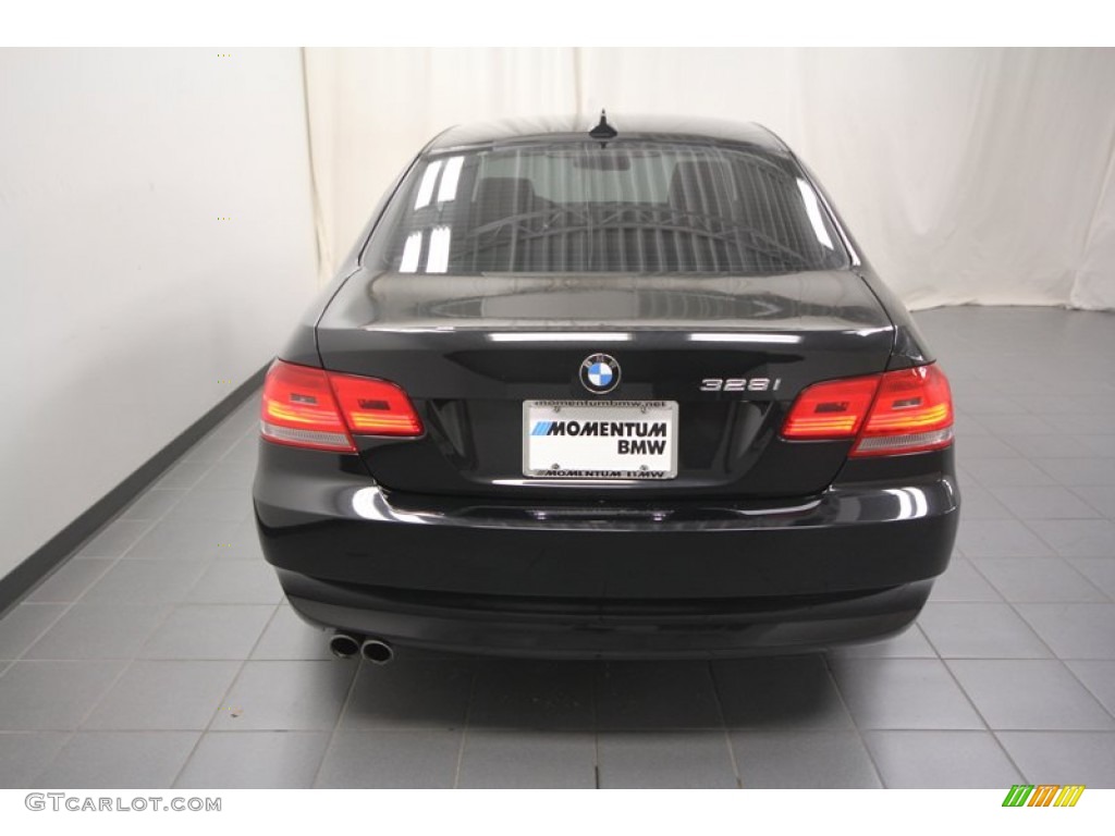 2009 3 Series 328i Coupe - Black Sapphire Metallic / Saddle Brown Dakota Leather photo #12