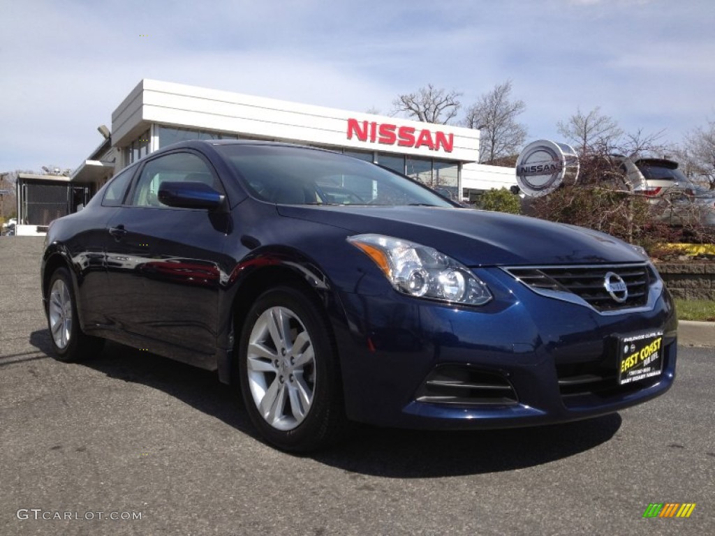 2010 Altima 2.5 S Coupe - Navy Blue / Blond photo #1