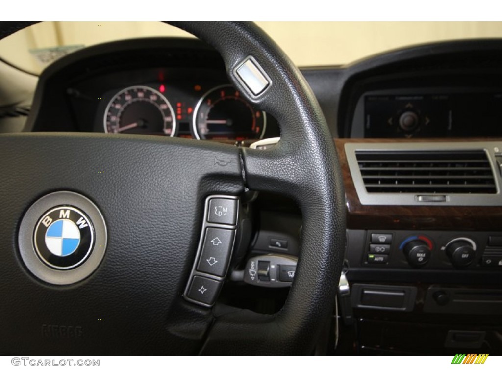 2004 7 Series 745i Sedan - Black Sapphire Metallic / Black/Black photo #27