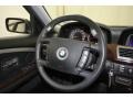 2004 BMW 7 Series Black/Black Interior Steering Wheel Photo