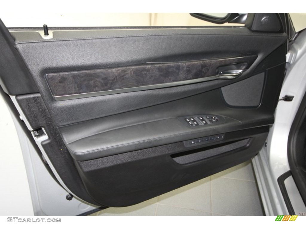 2011 BMW 7 Series 750Li Sedan Black Door Panel Photo #68678948