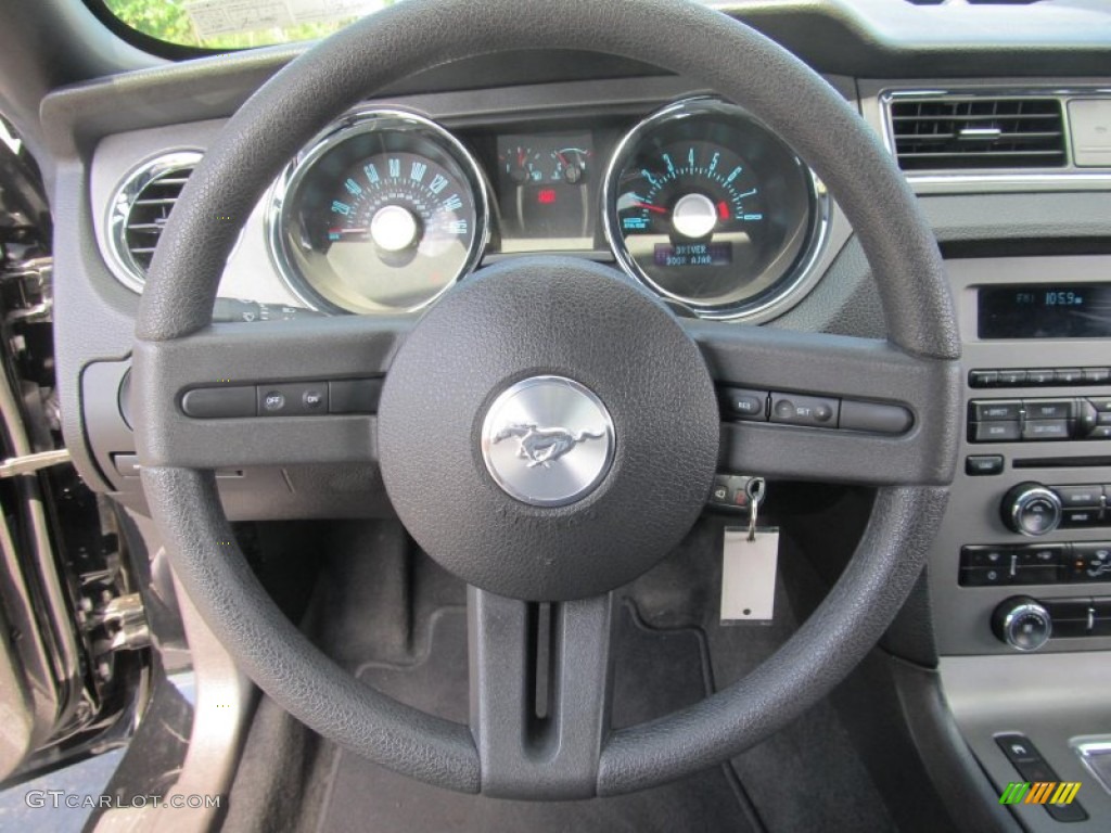 2011 Mustang V6 Coupe - Ebony Black / Charcoal Black photo #11