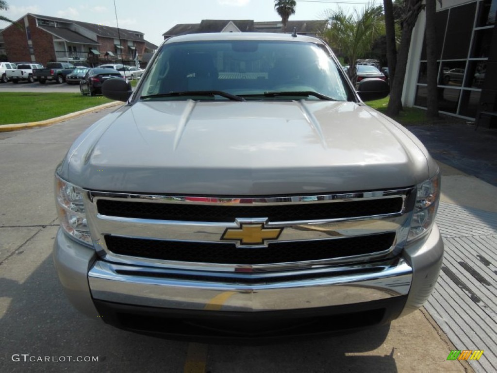 2008 Silverado 1500 LS Extended Cab - Silver Birch Metallic / Dark Titanium photo #2