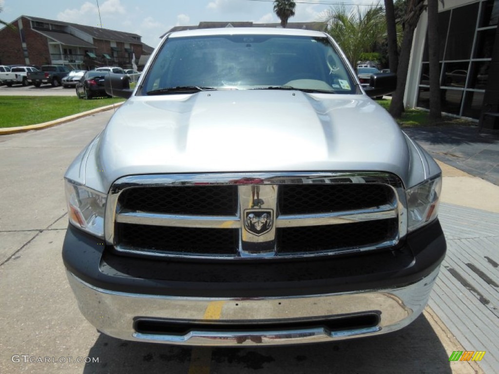 2010 Ram 1500 ST Crew Cab - Bright Silver Metallic / Dark Slate/Medium Graystone photo #2