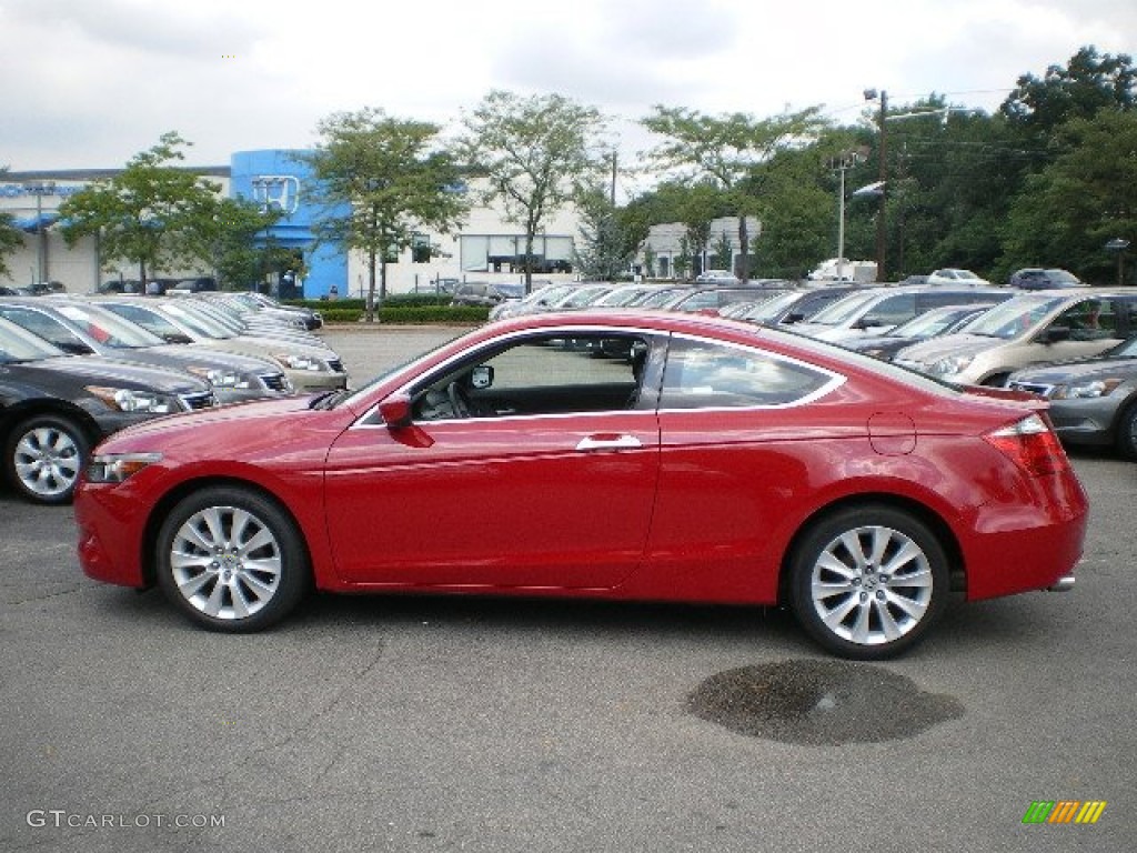 2009 Accord EX-L V6 Coupe - San Marino Red / Black photo #1