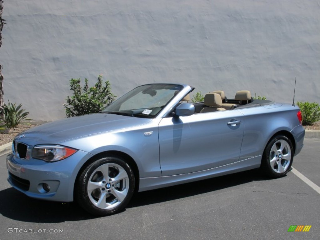 2012 1 Series 128i Convertible - Blue Water Metallic / Savanna Beige photo #4