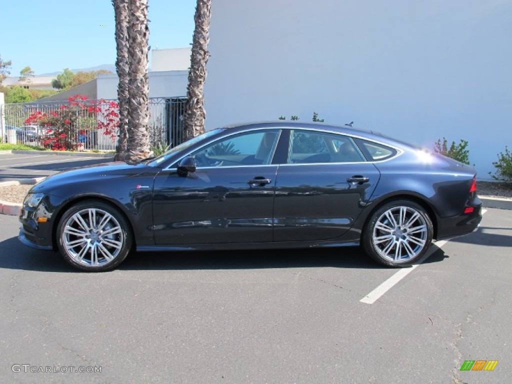 Moonlight Blue Metallic 2013 Audi A7 3.0T quattro Premium Exterior Photo #68682628