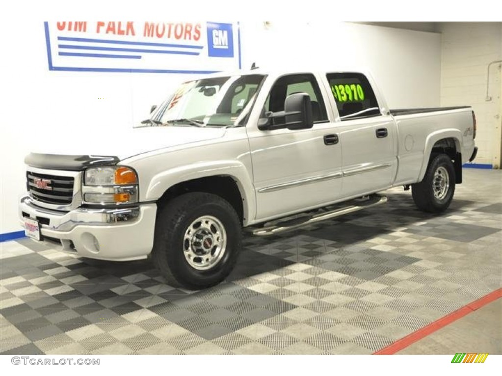 2006 Sierra 1500 SL Crew Cab 4x4 - Summit White / Dark Pewter photo #1