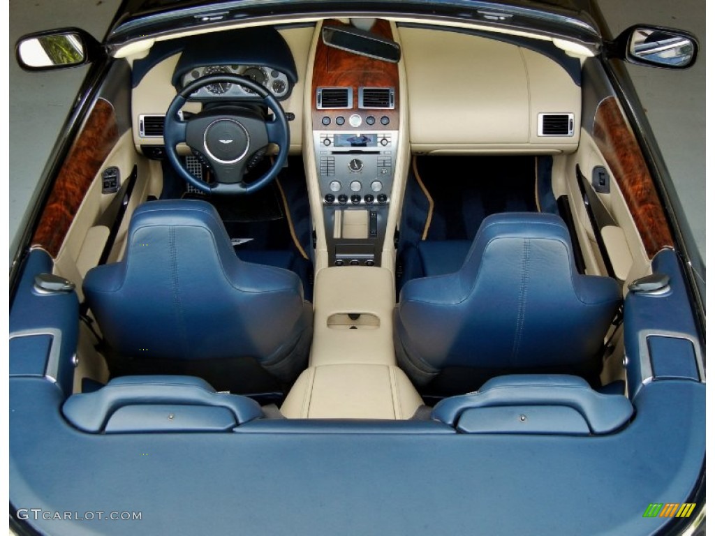 Blue/Beige Interior 2006 Aston Martin DB9 Volante Photo #68684242
