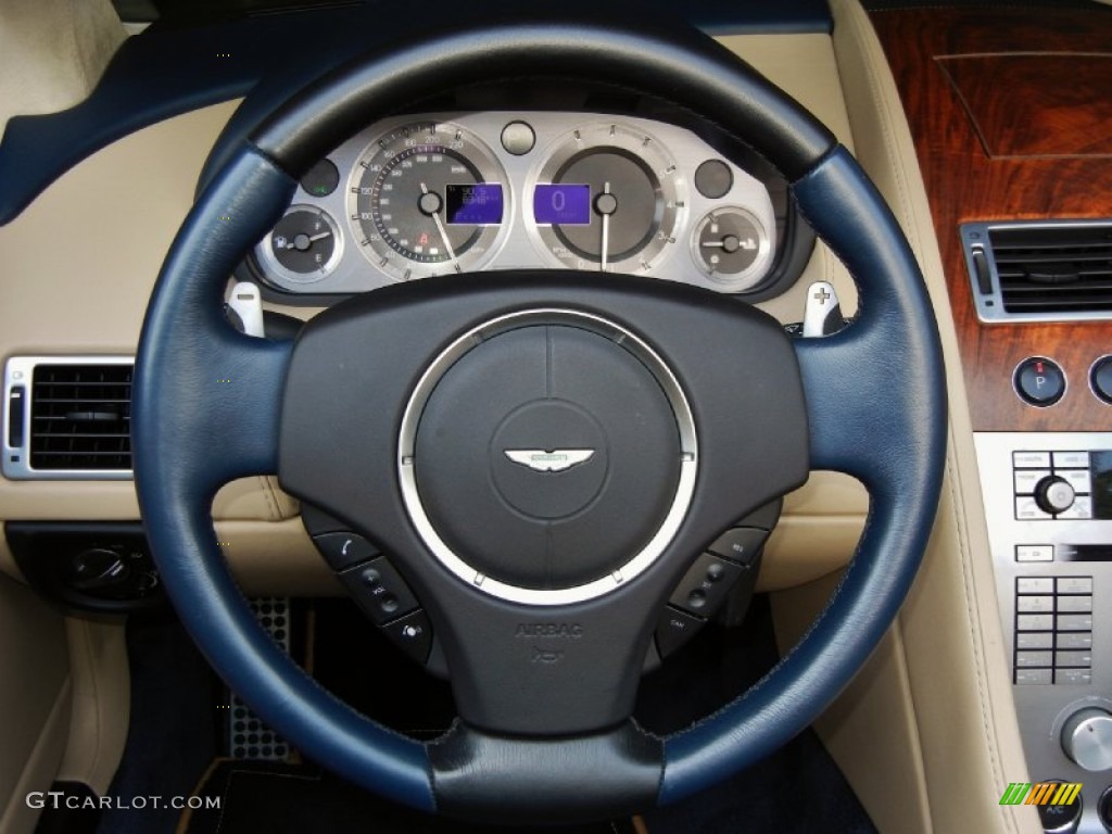 2006 DB9 Volante - Midnight Blue / Blue/Beige photo #28