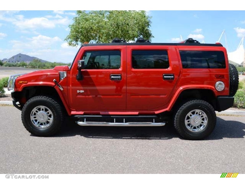 Victory Red 2007 Hummer H2 SUV Exterior Photo #68684830