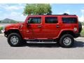 Victory Red 2007 Hummer H2 SUV Exterior