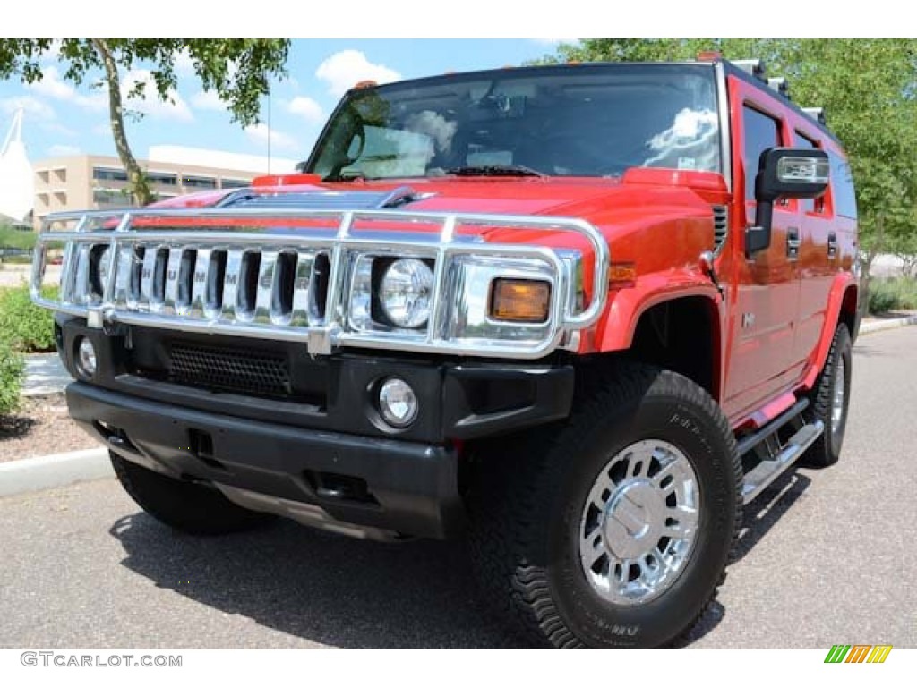Victory Red 2007 Hummer H2 SUV Exterior Photo #68684839