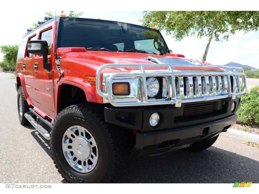 2007 H2 SUV - Victory Red / Ebony Black photo #9