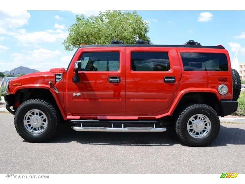 2007 H2 SUV - Victory Red / Ebony Black photo #13