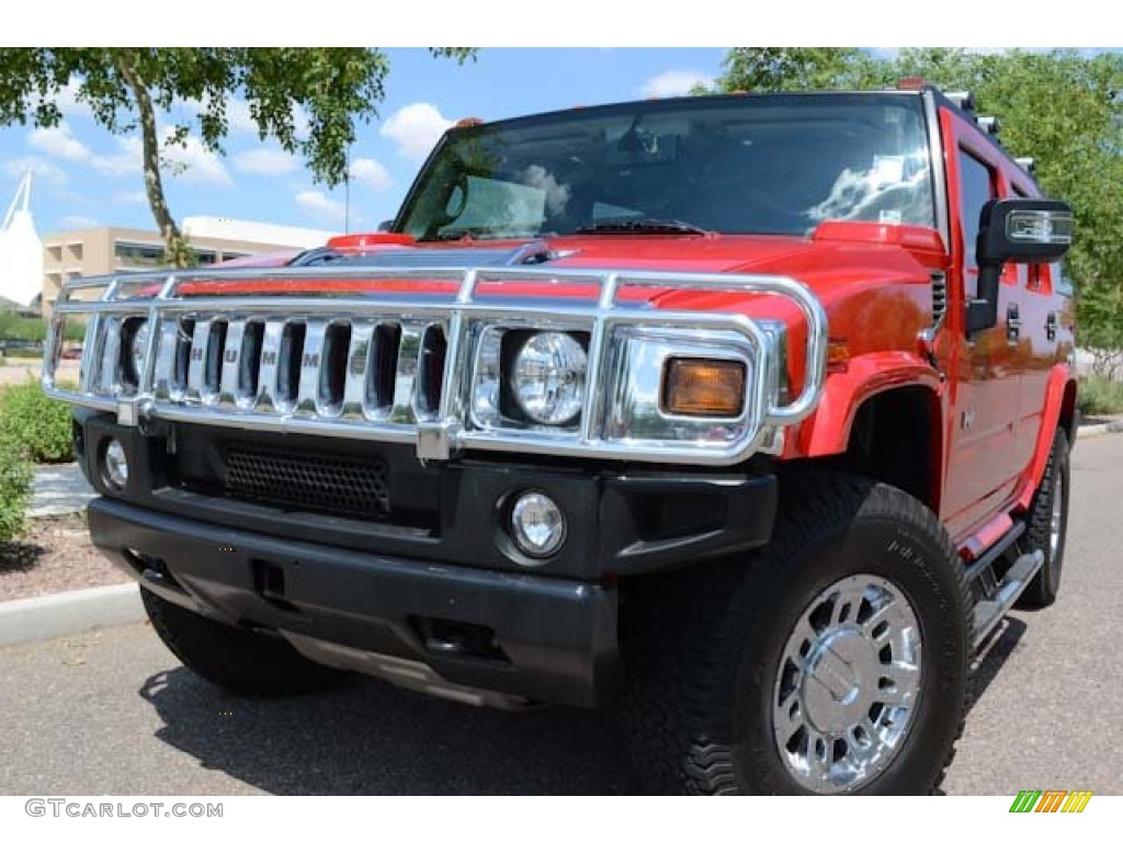 2007 H2 SUV - Victory Red / Ebony Black photo #14
