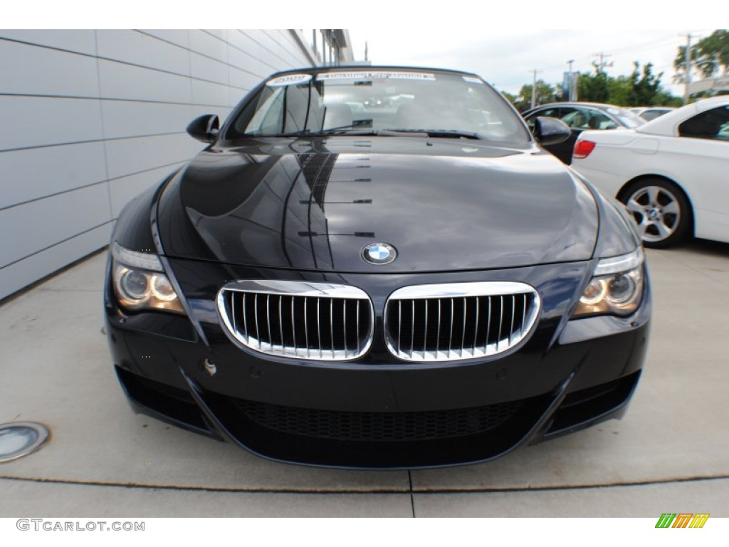 2009 M6 Convertible - Carbon Black Metallic / Black Merino Leather photo #2