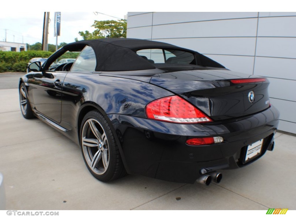 2009 M6 Convertible - Carbon Black Metallic / Black Merino Leather photo #4