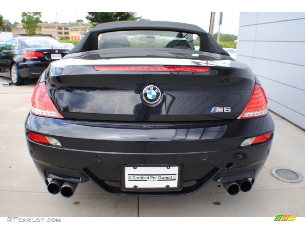 2009 M6 Convertible - Carbon Black Metallic / Black Merino Leather photo #5