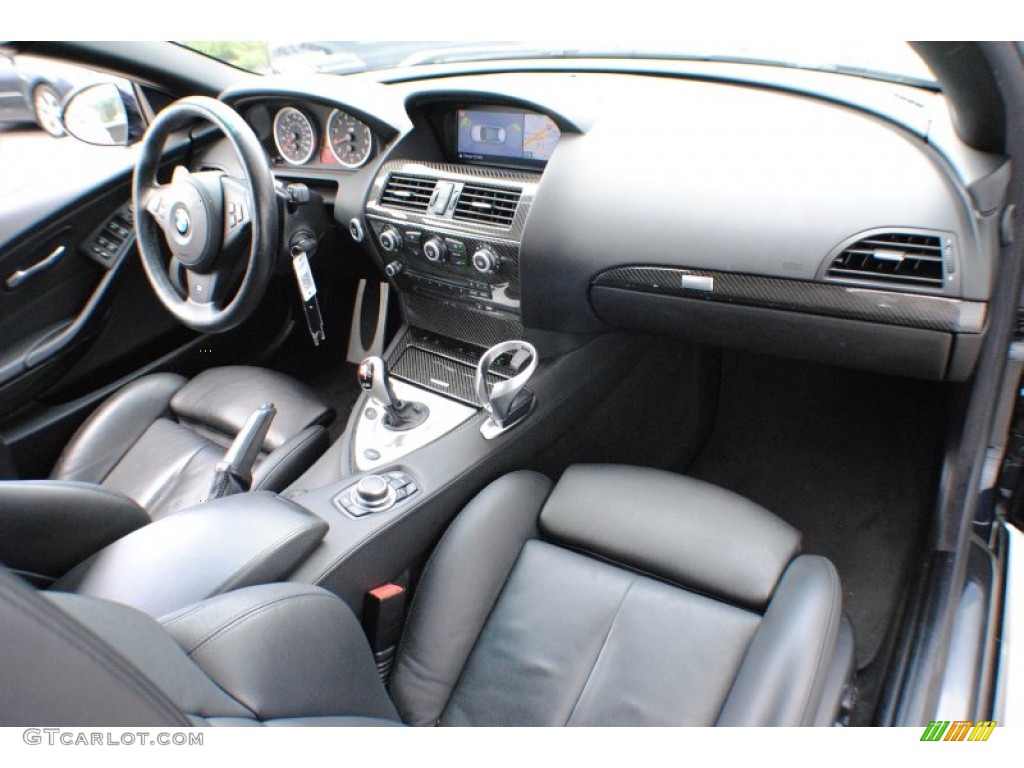 2009 BMW M6 Convertible Black Merino Leather Dashboard Photo #68685109