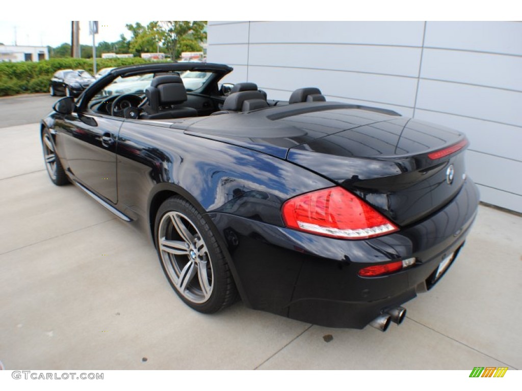 2009 M6 Convertible - Carbon Black Metallic / Black Merino Leather photo #16