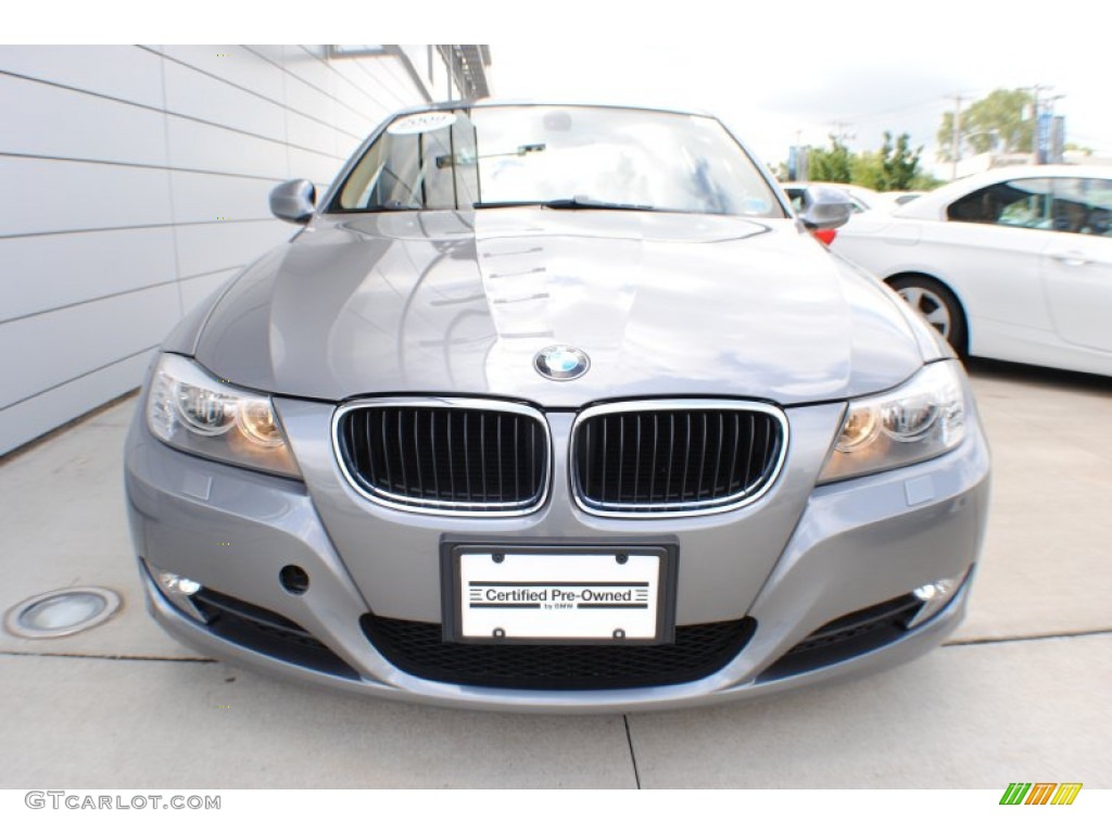 2009 3 Series 328xi Sedan - Space Grey Metallic / Beige photo #2