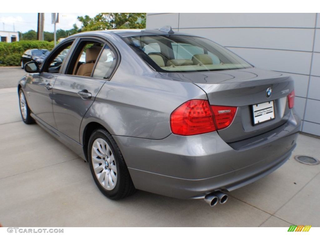 2009 3 Series 328xi Sedan - Space Grey Metallic / Beige photo #4