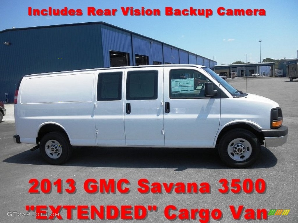 2013 Savana Van 3500 Cargo - Summit White / Medium Pewter photo #1