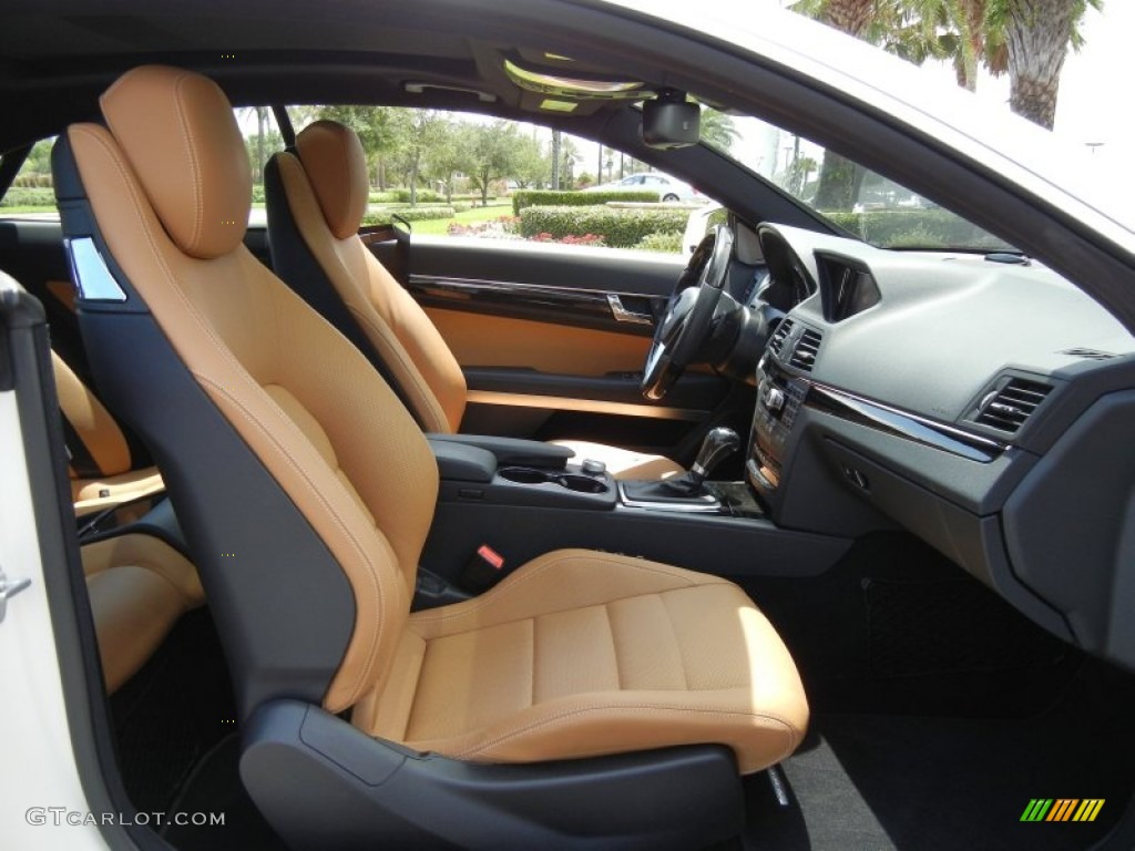 Natural Beige/Black Interior 2012 Mercedes-Benz E 350 Coupe Photo #68686690
