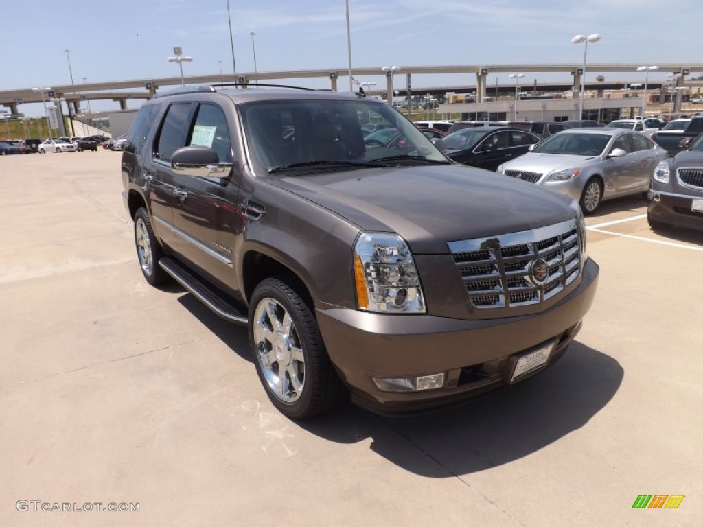 Mocha Steel Metallic 2013 Cadillac Escalade Luxury Exterior Photo #68687152