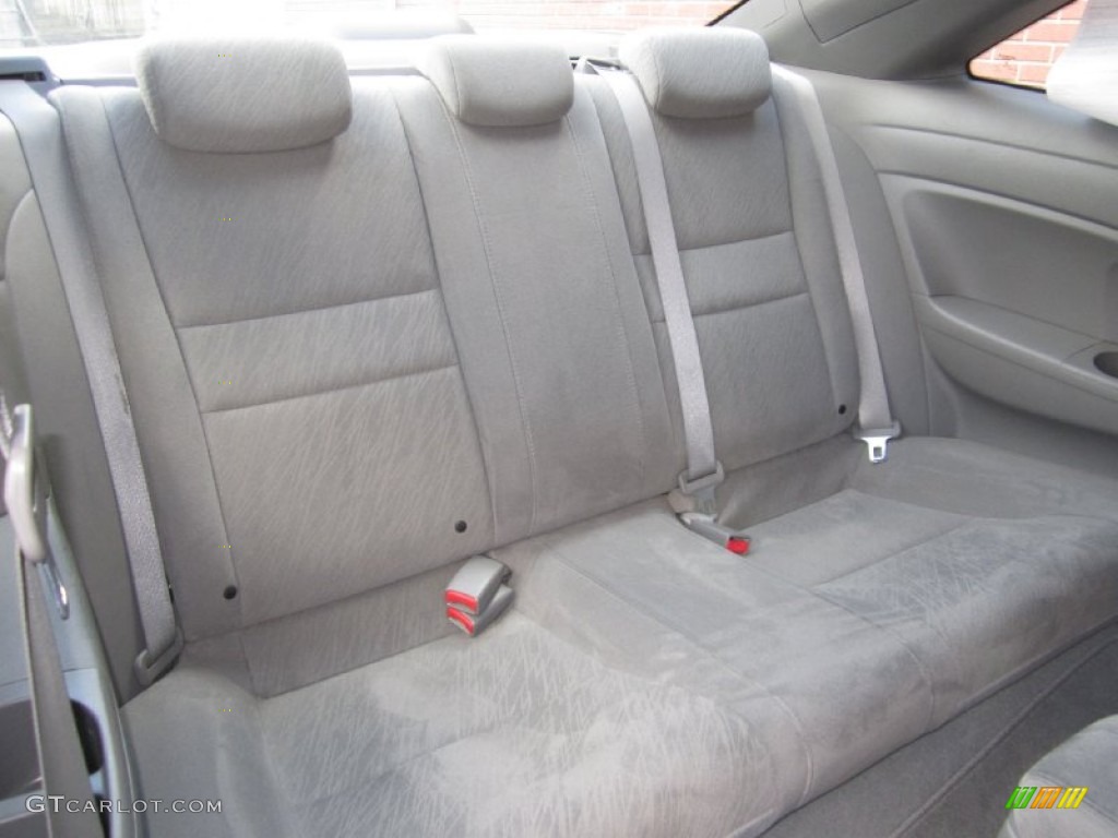 2007 Civic LX Coupe - Alabaster Silver Metallic / Gray photo #17