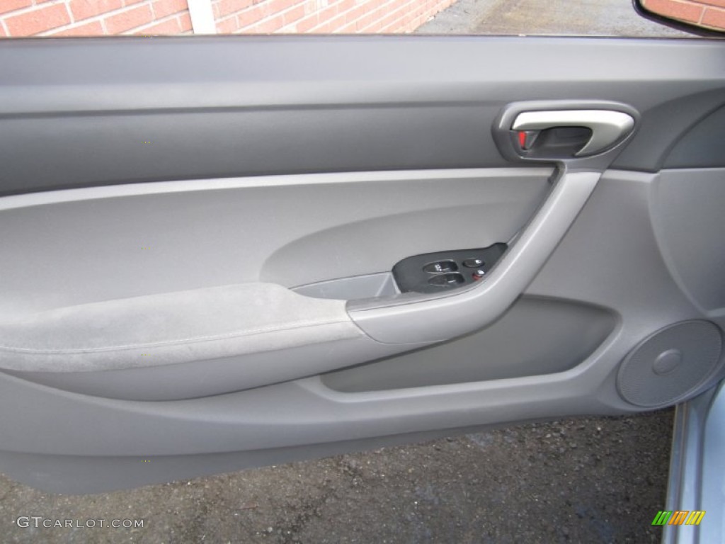 2007 Civic LX Coupe - Alabaster Silver Metallic / Gray photo #24