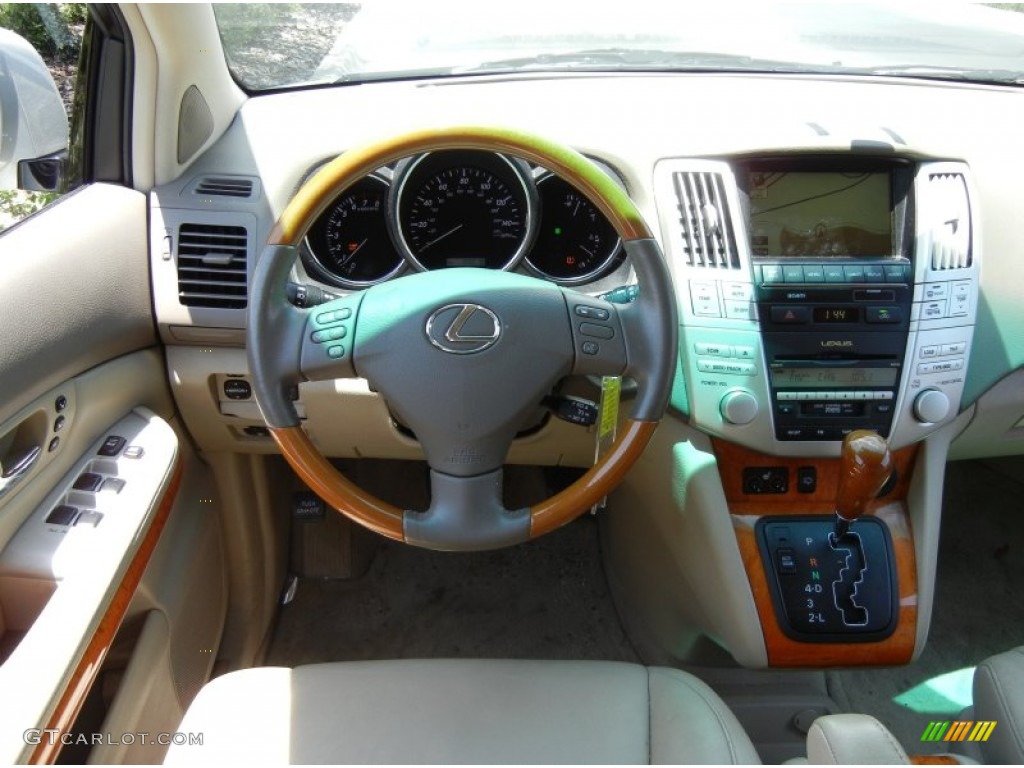 2007 Lexus RX 350 Ivory Steering Wheel Photo #68687479