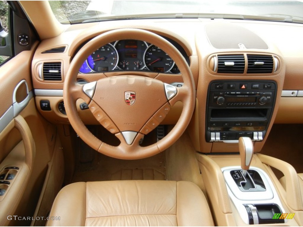 2006 Porsche Cayenne S Havanna/Sand Beige Dashboard Photo #68687719