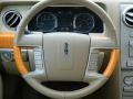 2009 Lincoln MKZ Sand Interior Steering Wheel Photo