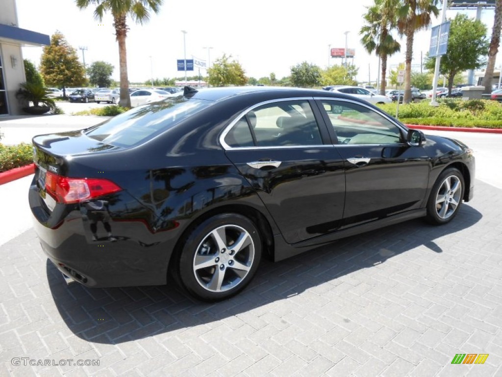 Crystal Black Pearl 2012 Acura TSX Sedan Exterior Photo #68690542