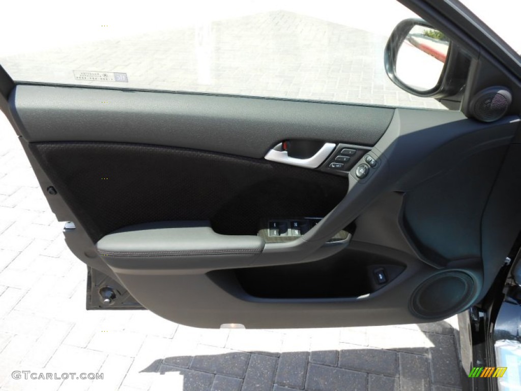 2012 Acura TSX Sedan Ebony Door Panel Photo #68690563