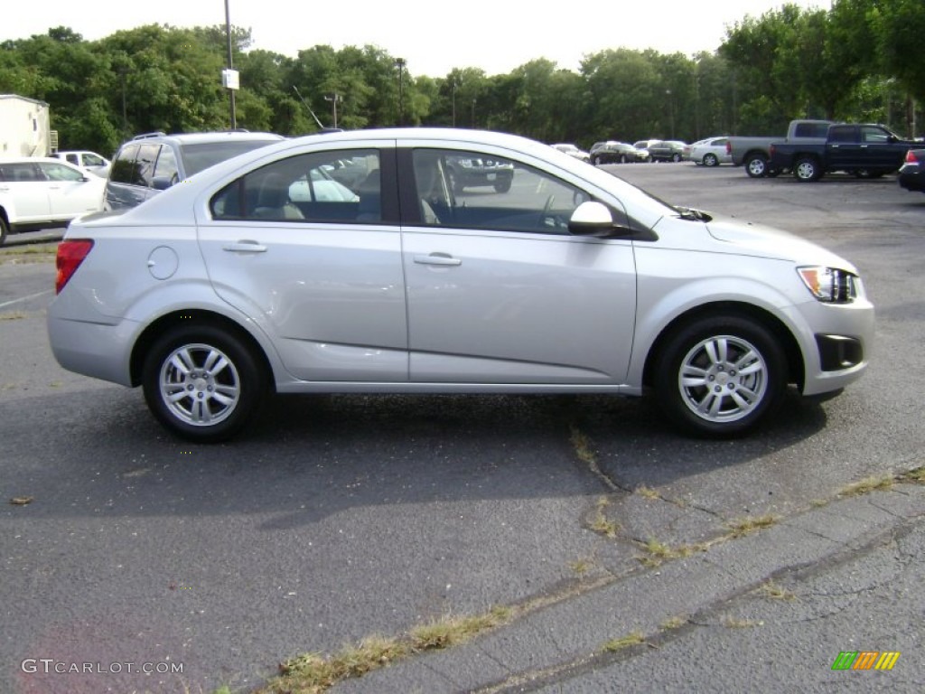 Silver Ice Metallic 2012 Chevrolet Sonic LS Sedan Exterior Photo #68692279